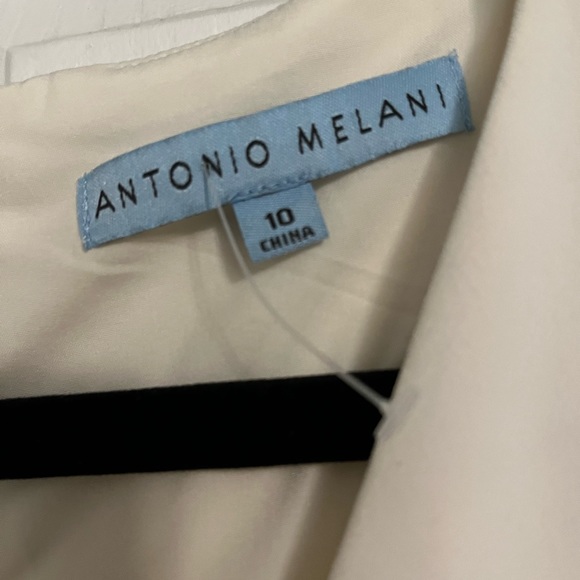 Antonio Melani off white jumpsuit with ruffle detail. NWOT - Picture 6 of 7